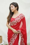 Teeya Rangoli Embroidery Sequence Work Silk Party Wear Sarees Wholesale Market In Surat
